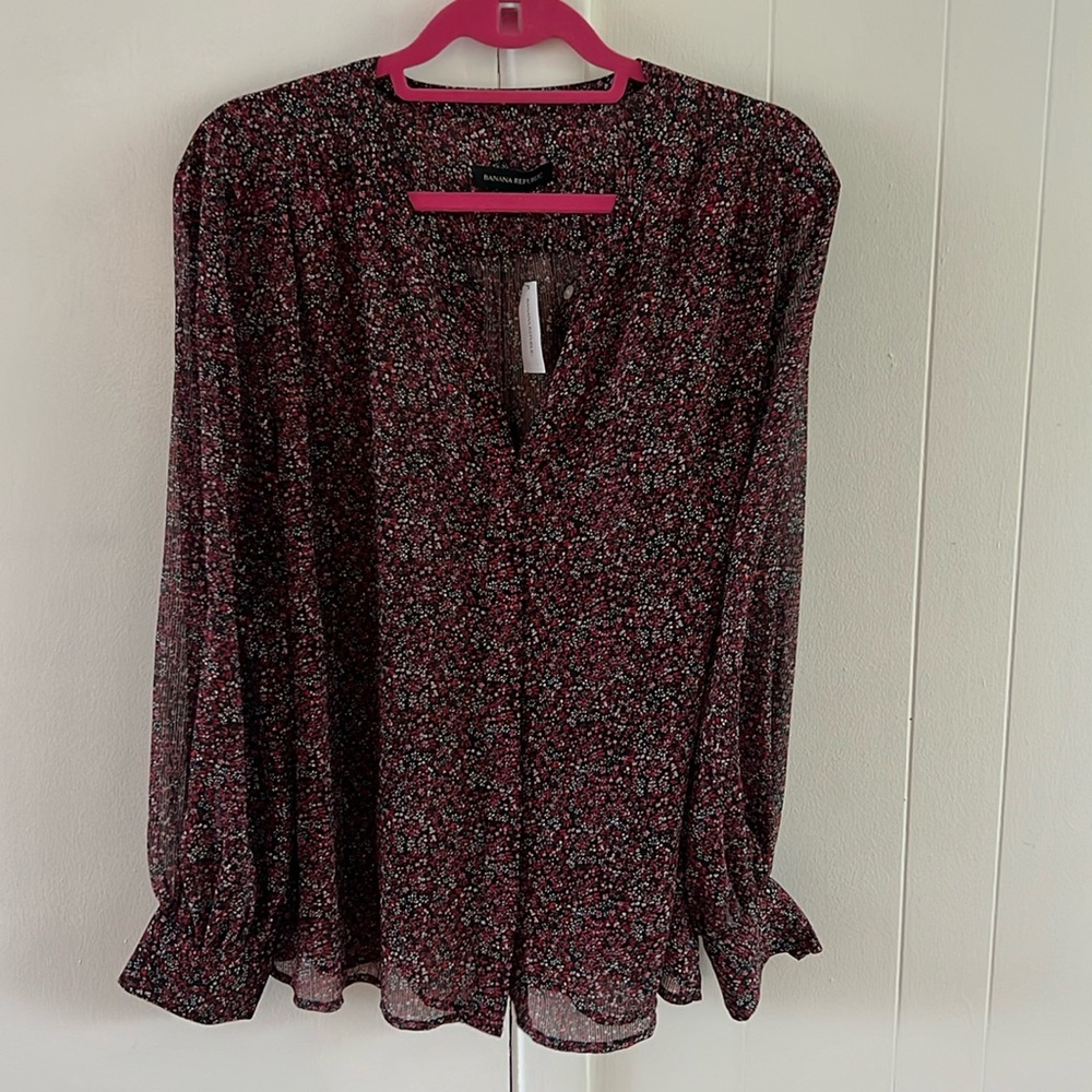 NWT Banana Republic Floral Blouse